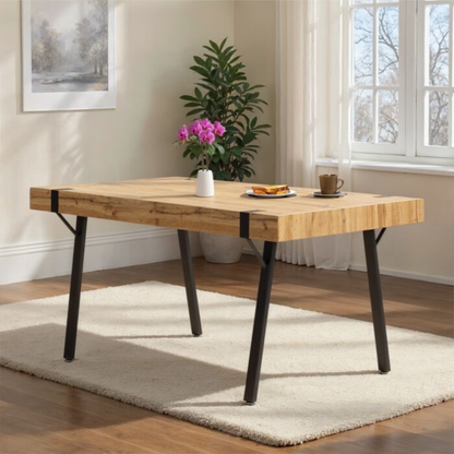 Treviso Dining Table in Light Oak Effect – 150cm