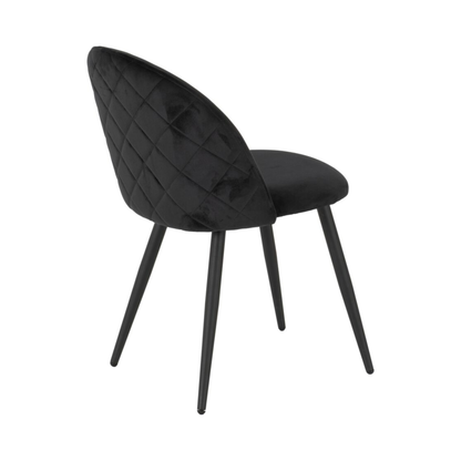 Marlow Dining Chair - Black Velvet (Set of 4)