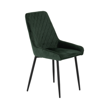 Avery Dining Chair (Set of 2) – Emerald Green Velvet