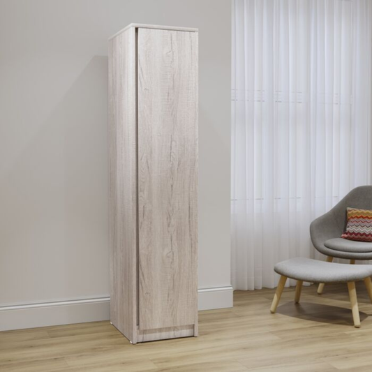 Malvern 1 Door Wardrobe – Urban Snow