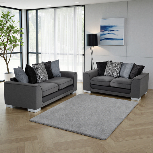 Harry 3+2 Suite - Light Grey