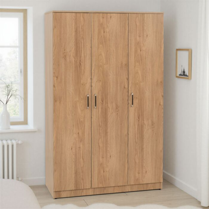Dakota 3 Door Wardrobe – Oak Effect