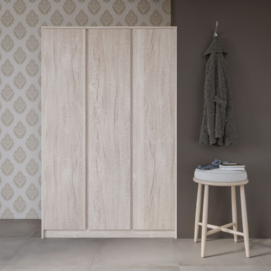 Malvern 3 Door Wardrobe – Urban Snow