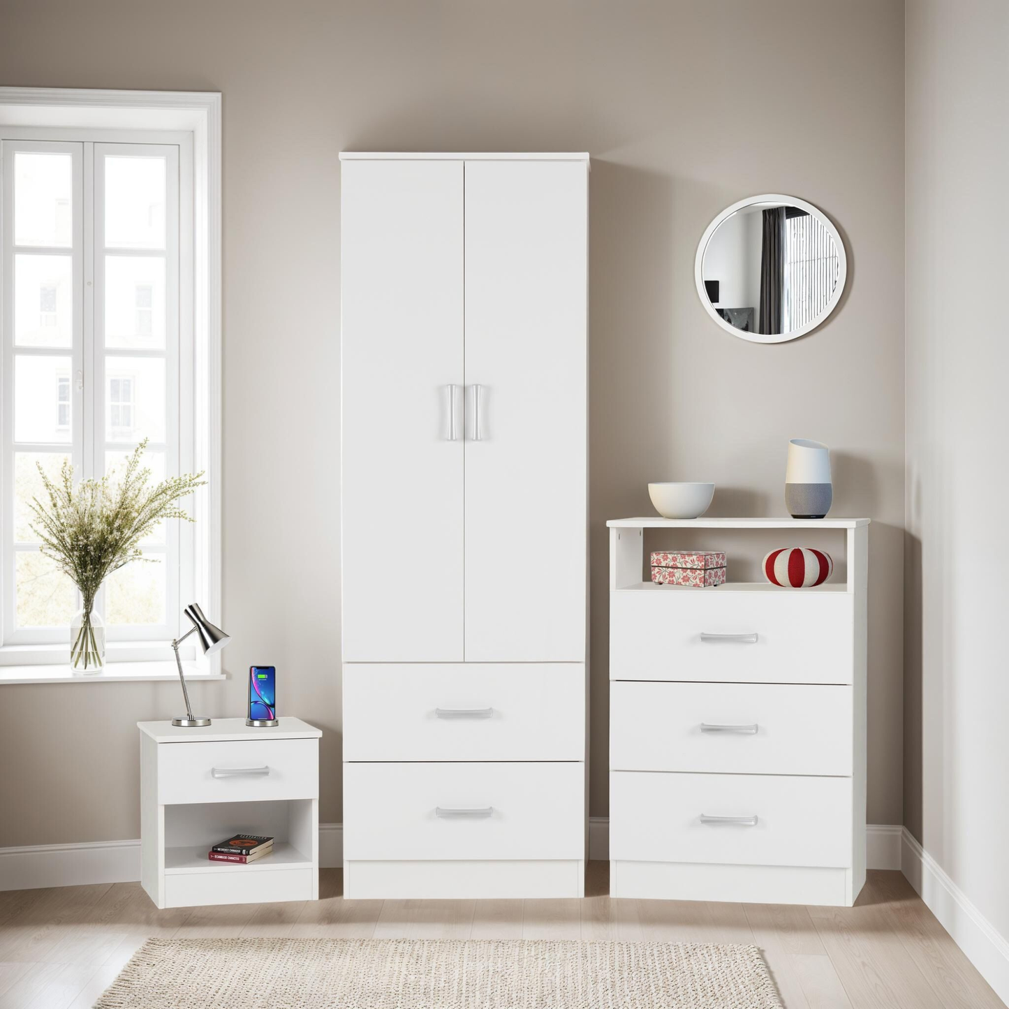 Polar Bedroom Set - White