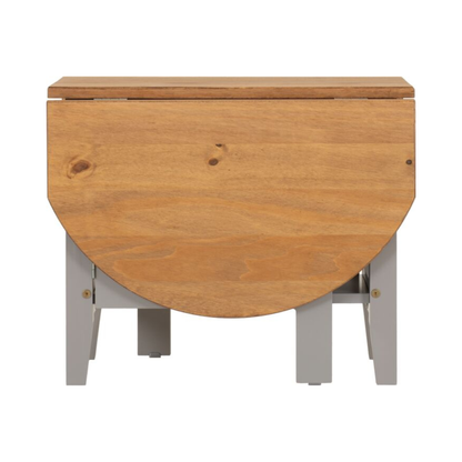 Santos Drop Leaf Coffee Table - Grey Slate Distressed Waxed Pine