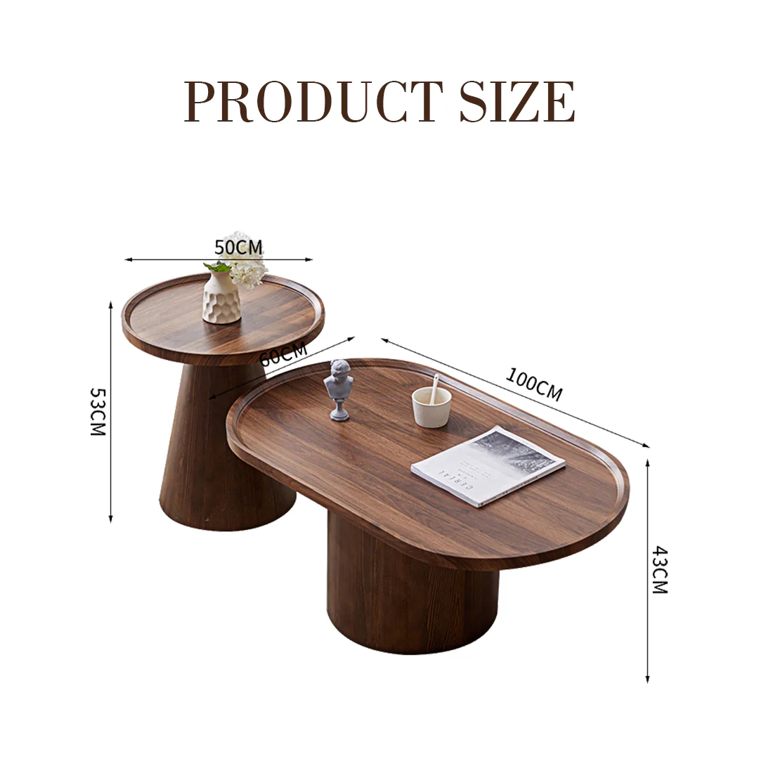Osric Mid Century Coffee Table Set