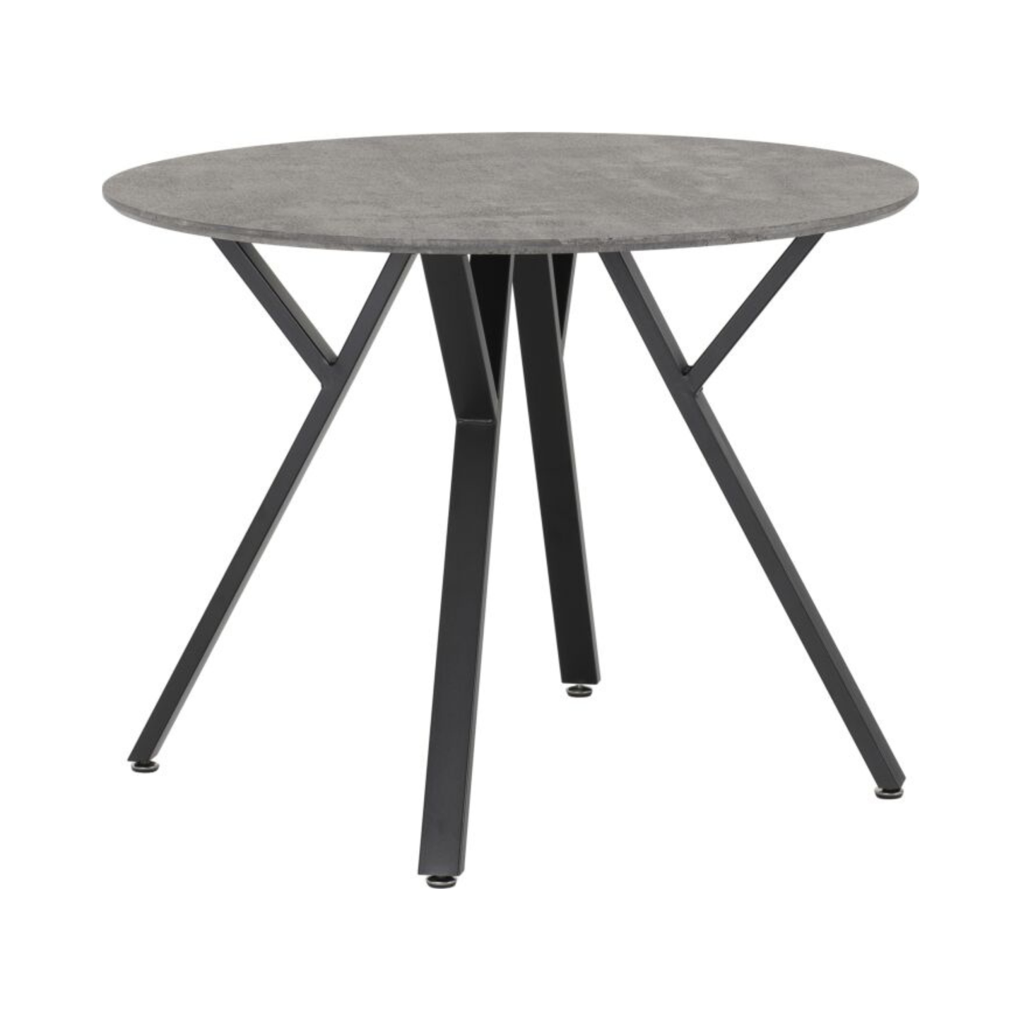 Athens Round Concrete-Effect Dining Table – 100cm