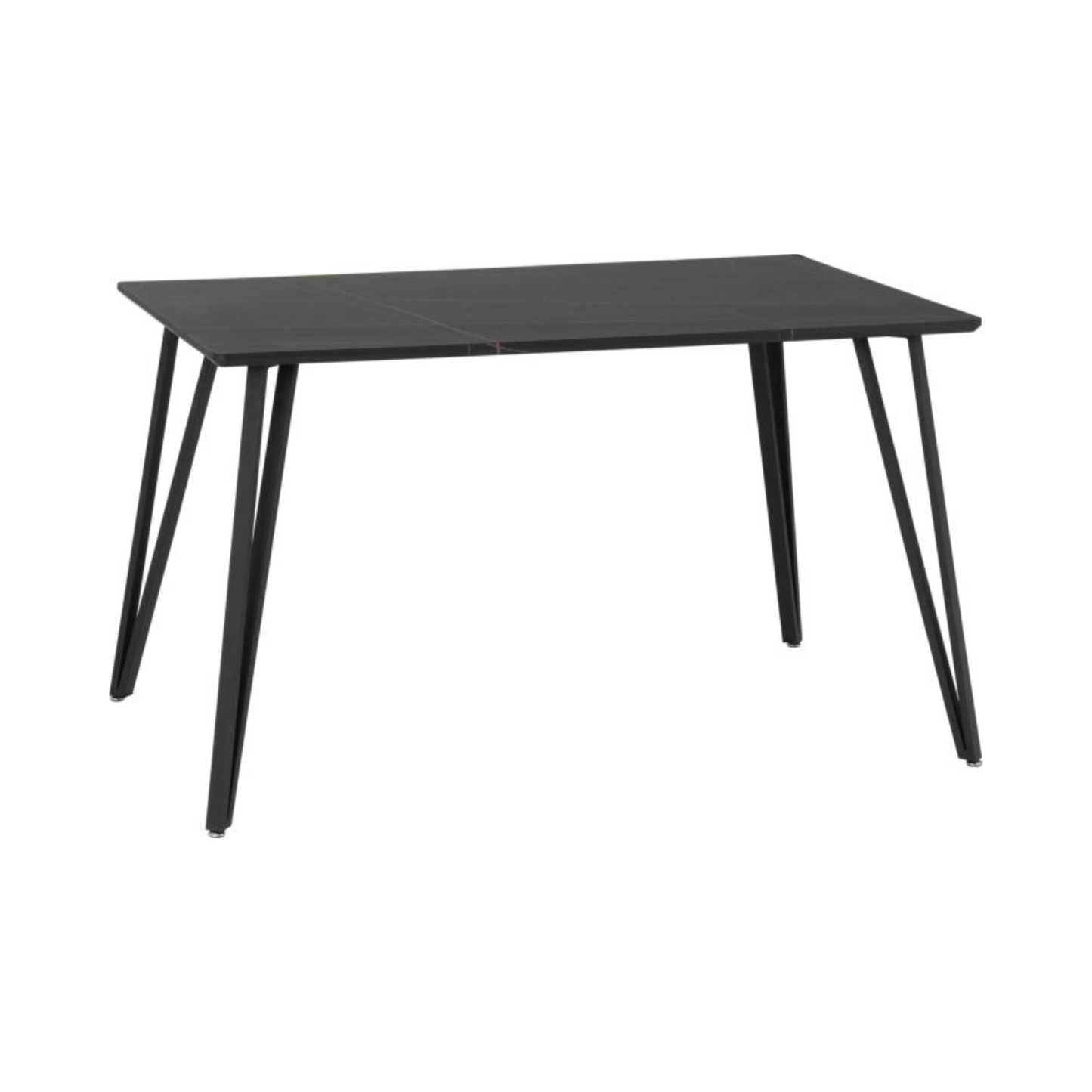 Marlow Dining Table in Black Marble Effect – 130cm
