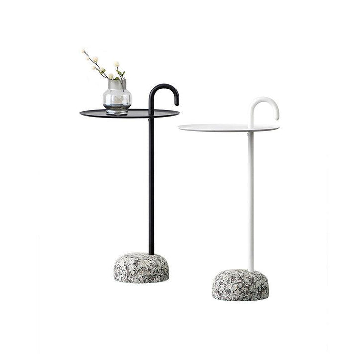 Stone Crutch Side Table, Black