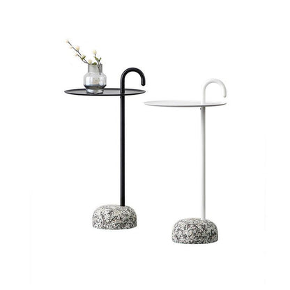 Stone Crutch Side Table, Black