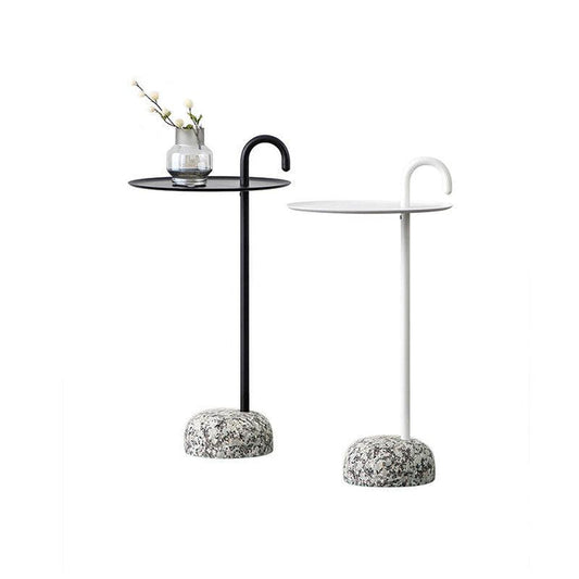 Stone Crutch Side Table, Black