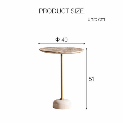 Cameron Side Table, Marble