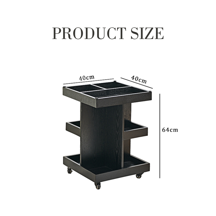 Cassandra Narrow Side Table, Black