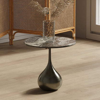 Echevarria Round Side Table, Marble