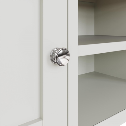 Taberno Oak 2 Door TV Unit in Linen White