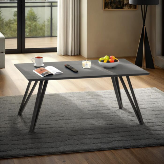 Marlow Coffee Table - Black Marble Effect, Modern Design