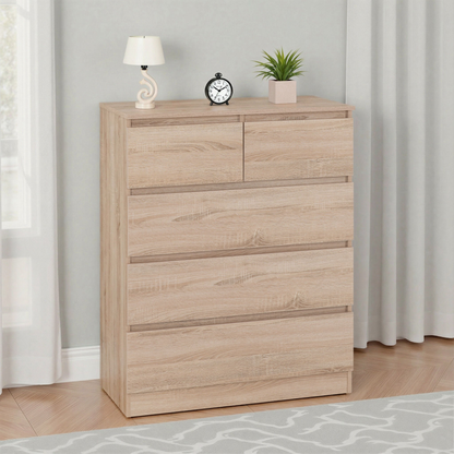 Malvern 3+2 Drawer Chest – Sonoma Oak Effect, Stylish Storage Solution