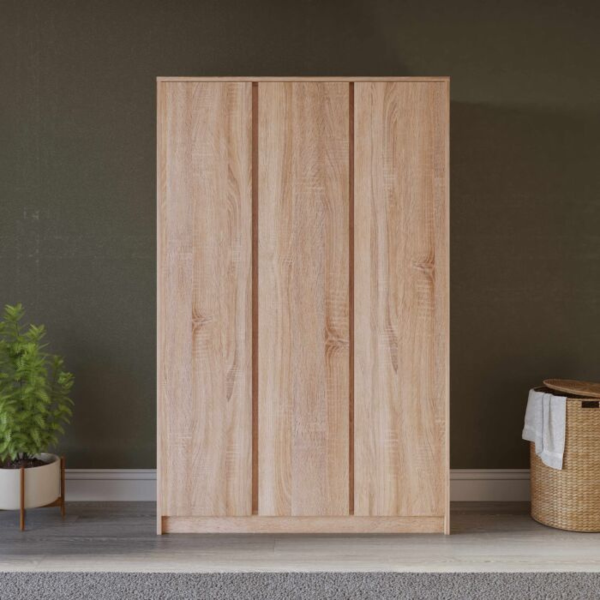 Malvern 3 Door Wardrobe – Sonoma Oak Effect