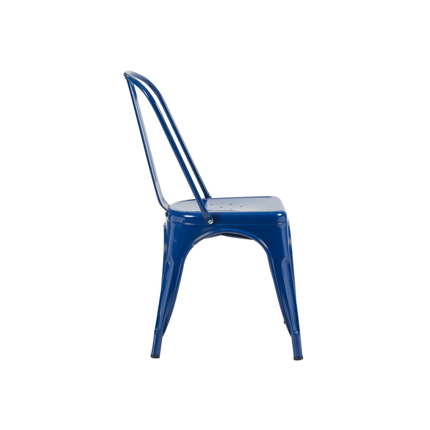 Bistro Pack of 4 Blue Metal Chairs