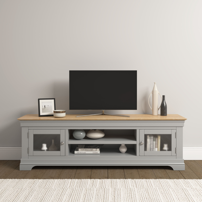 Bordeaux TV Stand - Pebble Grey Oak