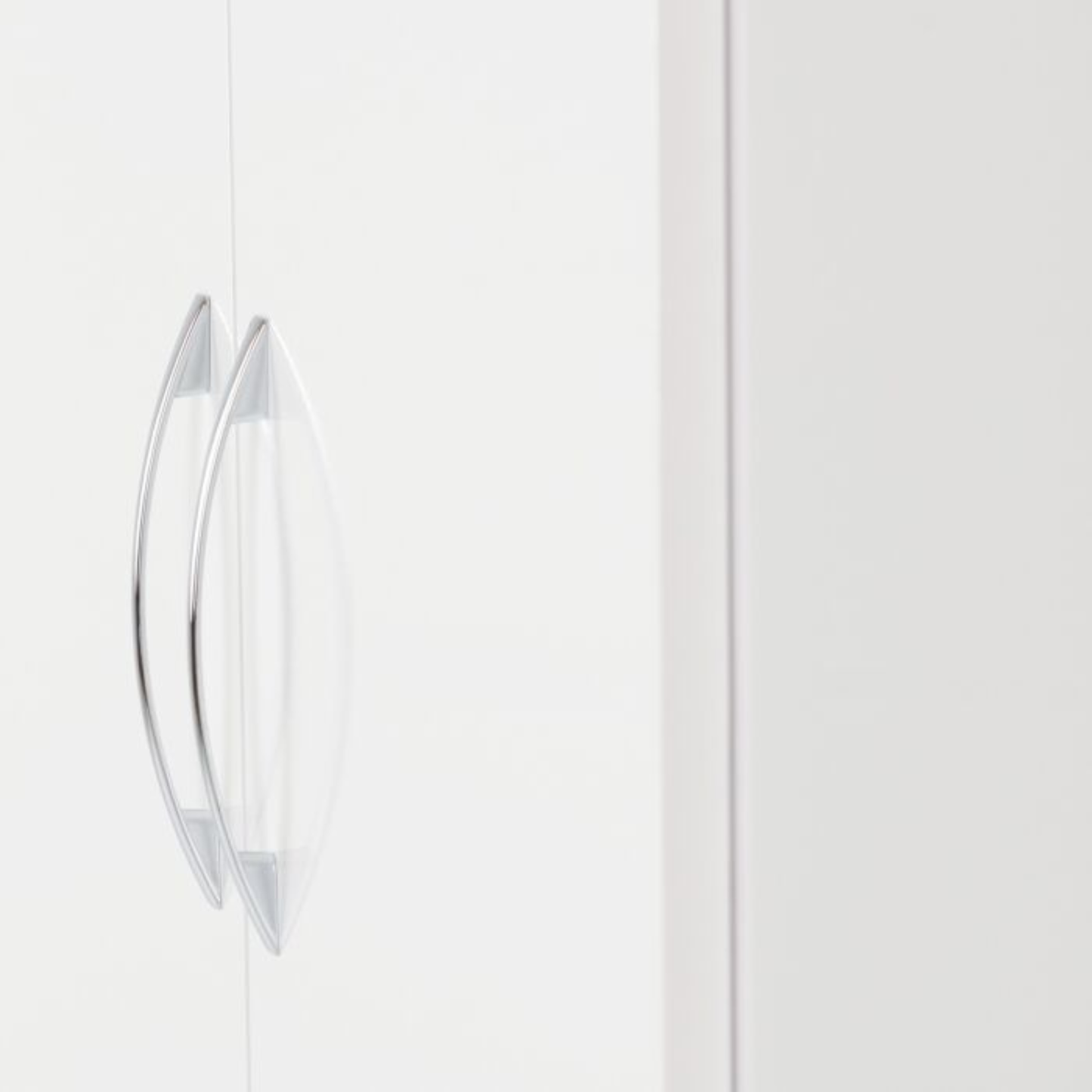 Nevada 2 Door All Hanging Wardrobe – White Gloss