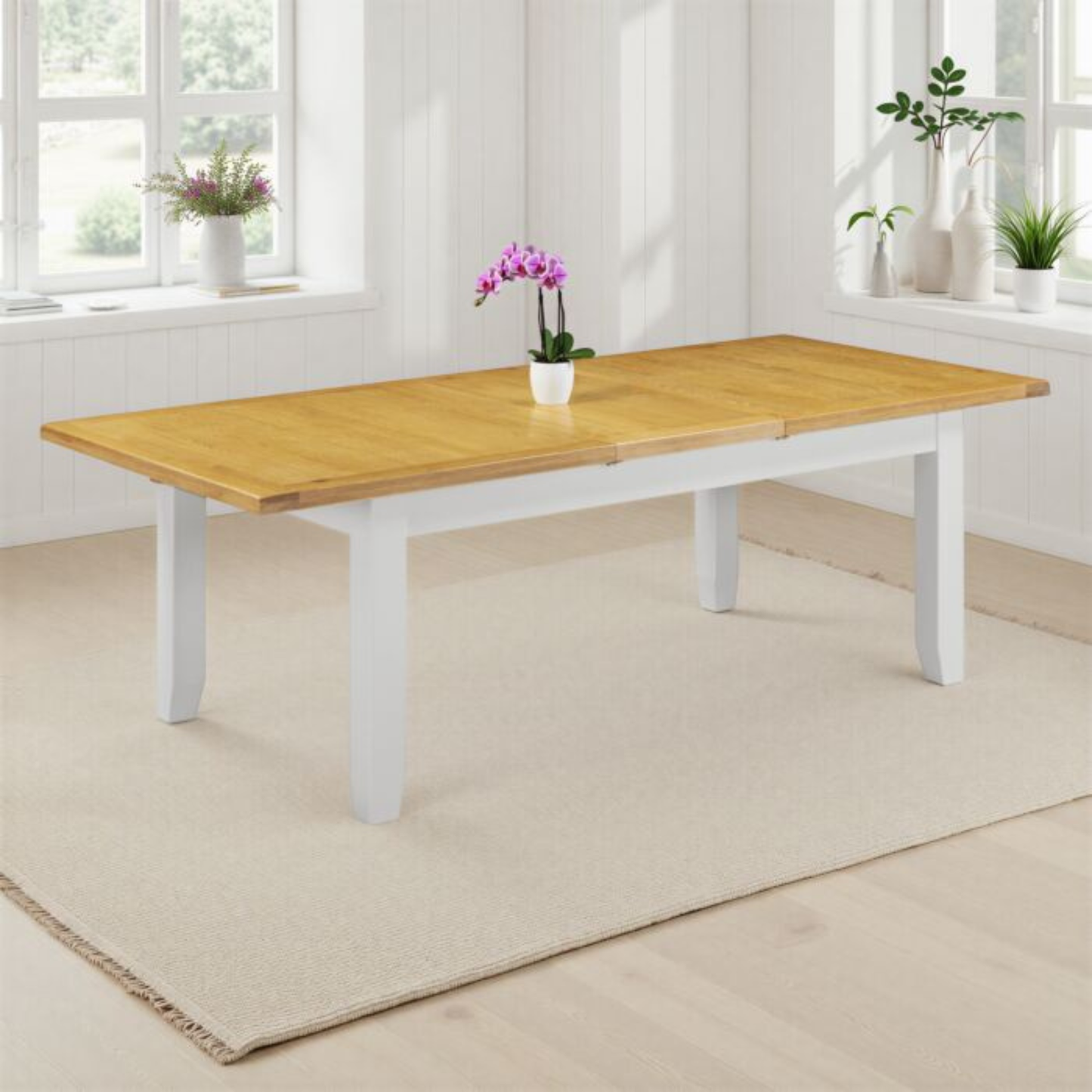 Windsor Large Extending Dining Table Pebble Grey Oak 180–230cm