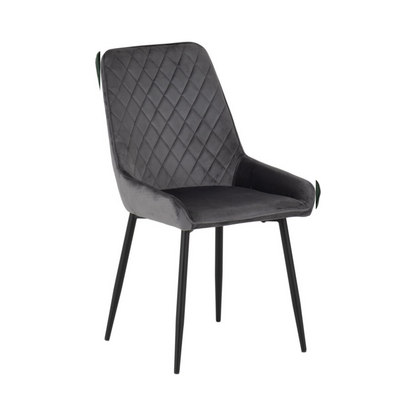 Avery Dining Chair (Set of 2) – Grey Velvet