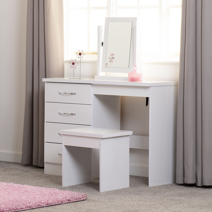 Nevada Dressing Table Set - White Gloss