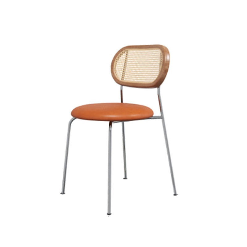 Ozzie Rattan Dining Chair, Round Seat Pad