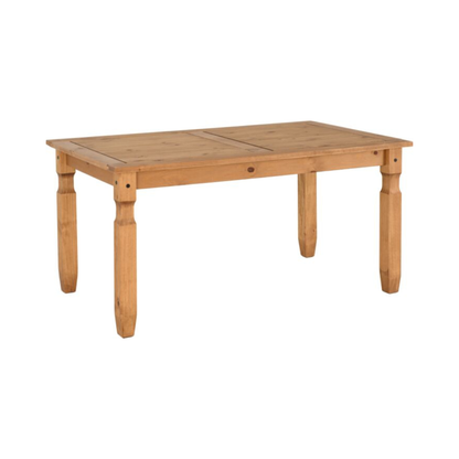 Corona 5' Dining Table – Distressed Waxed Pine