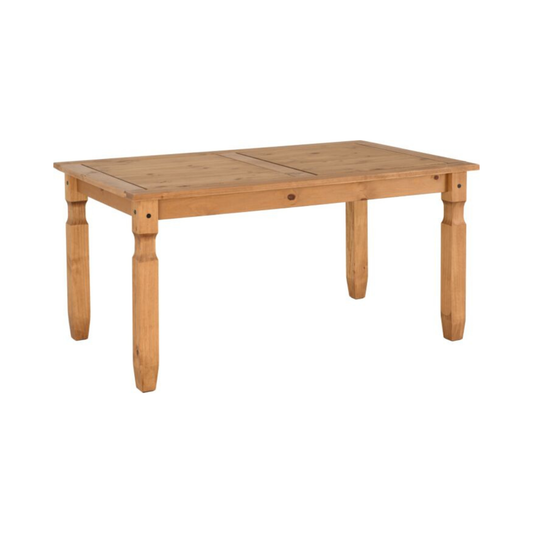 Corona 5' Dining Table – Distressed Waxed Pine