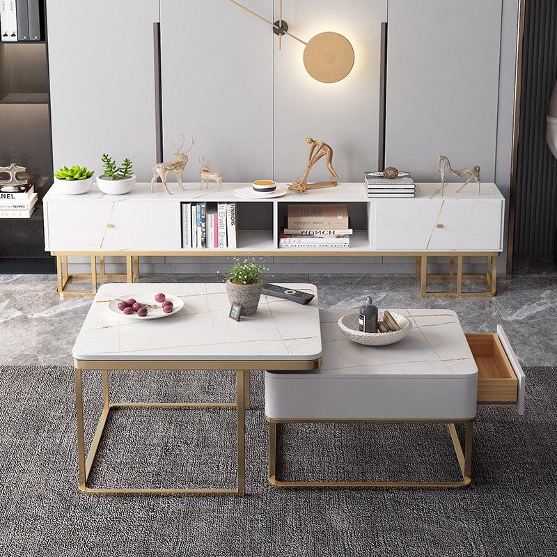 Lorelei Nesting Coffee Table Set, Sintered Stone