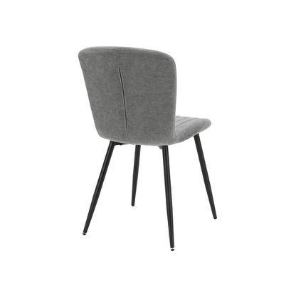 Grace Pack of 4 Grey Fabric Dining Chairs