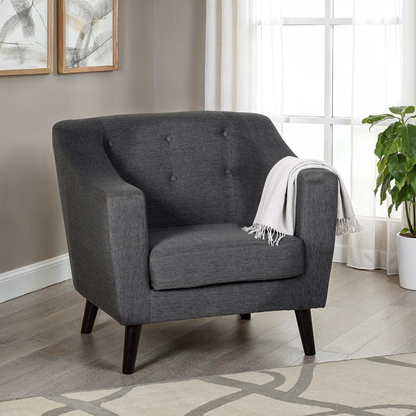 Ashley 1 Seater Sofa - Dark Grey