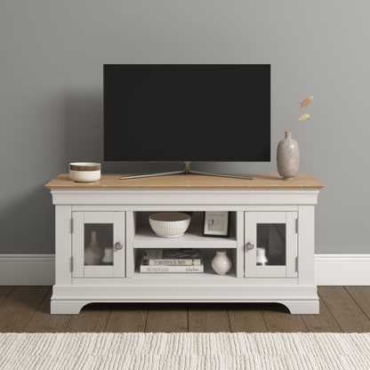 Bordeaux Small TV Stand - Ivory Oak