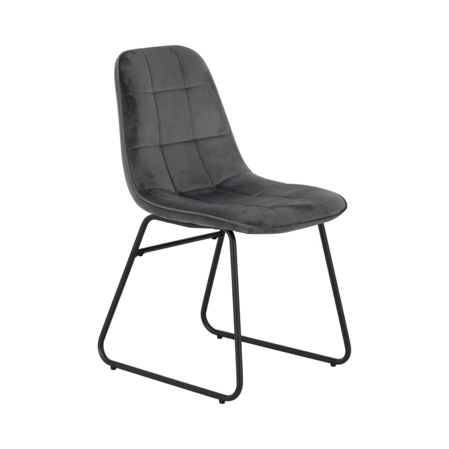 Lukas Dining Chair - Grey Velvet (Set of 2)