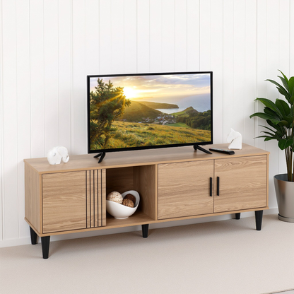 Tessa TV Cabinet - Natural Oak Effect - Composite & MDF