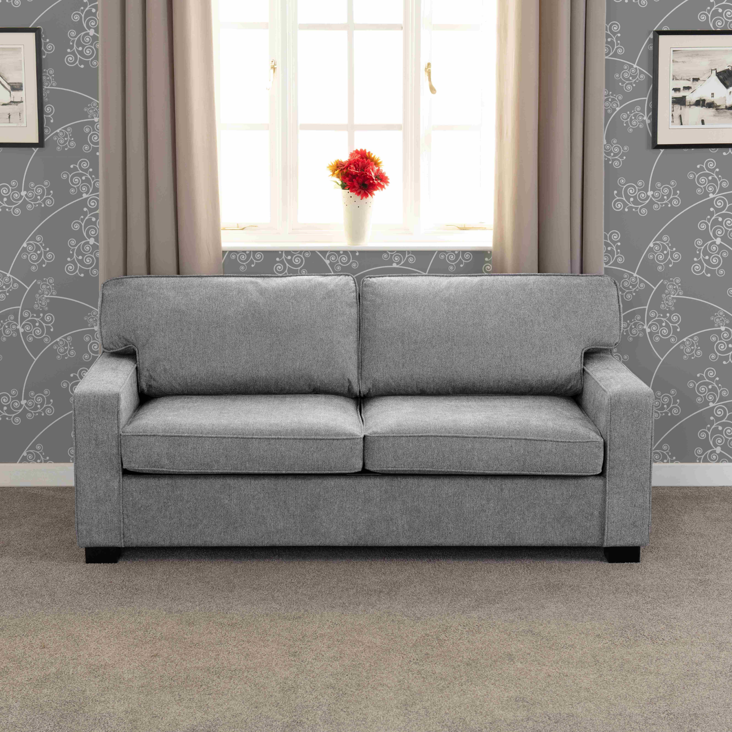 Eton Sofa Bed - Light Grey Fabric