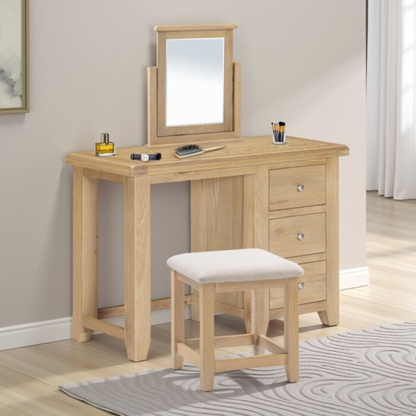 Windsor 3 Drawer Dressing Table – Natural Oak