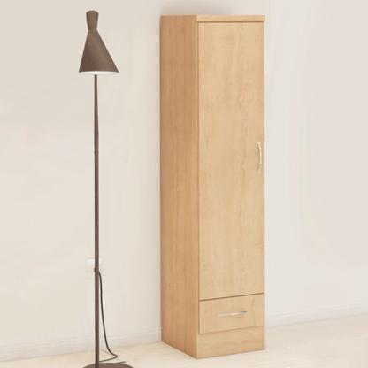 Nevada 1 Door 1 Drawer Wardrobe – Sonoma Oak Effect