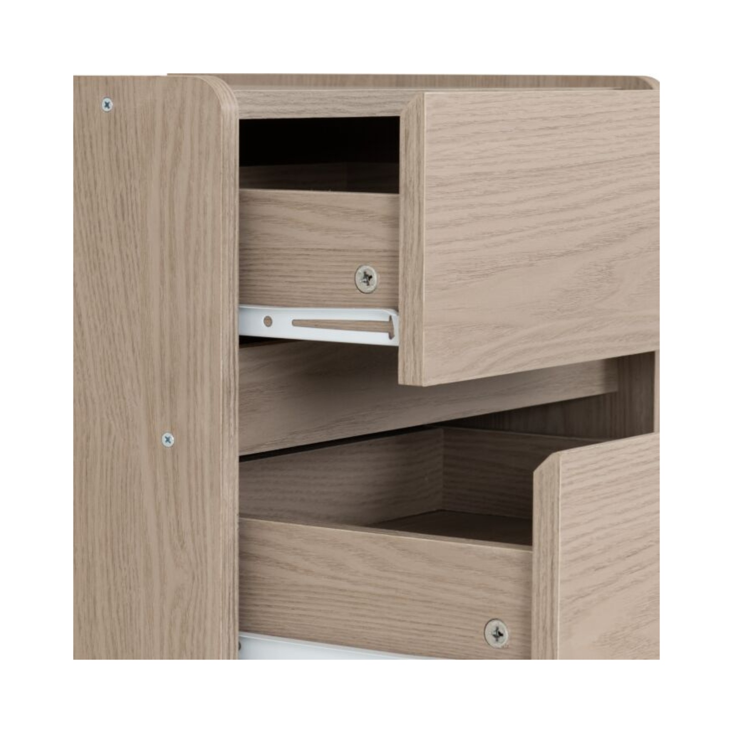 Paris 5 Drawer Chest - Smoked Ash Effect