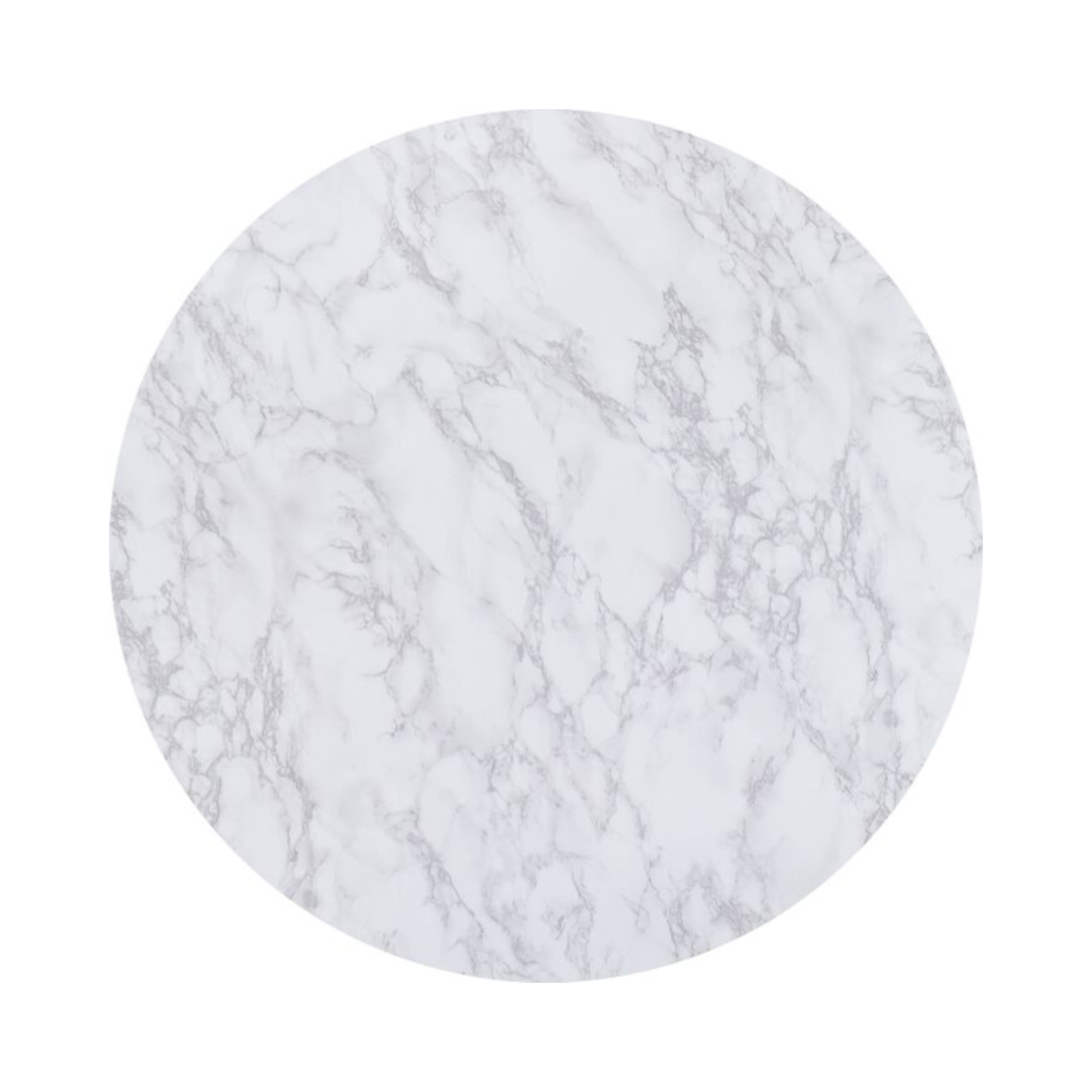 Dallas Round Coffee Table Set - Marble/Gold Effect