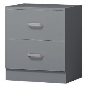 FWStyle Tunis 3 Piece Bedroom Furniture Set – Matt Grey