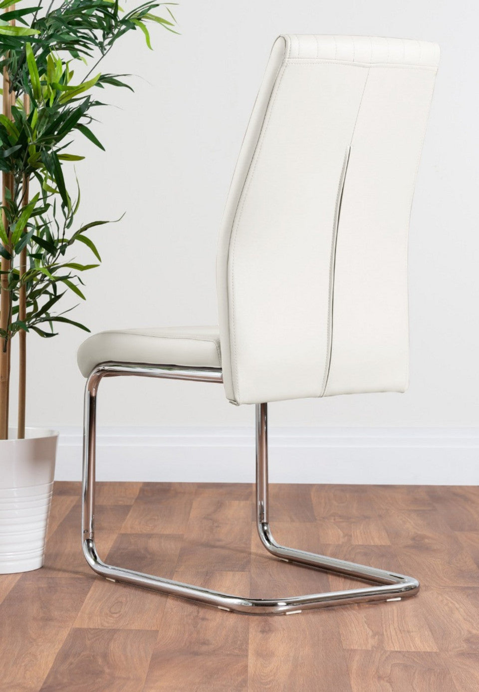 Renato 120cm High Gloss Extending Dining Table and 6 Lorenzo Chairs