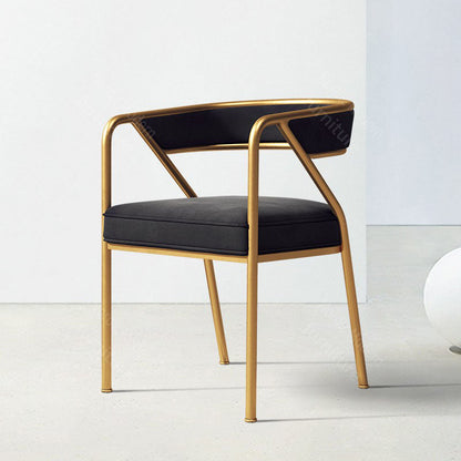 Dwight Dining Chair, Gold Frame
