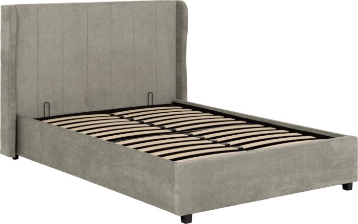 Amelia 4'6" Plus Bed - Dark Grey Fabric