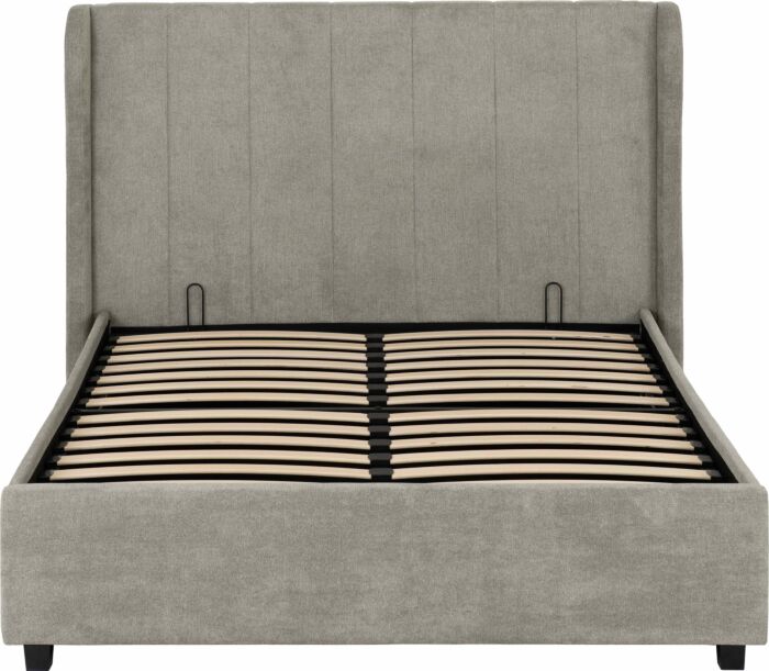 Amelia 4'6" Plus Bed - Dark Grey Fabric