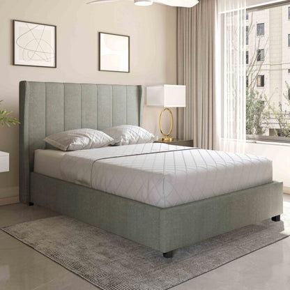 Amelia 4'6" Plus Bed - Dark Grey Fabric