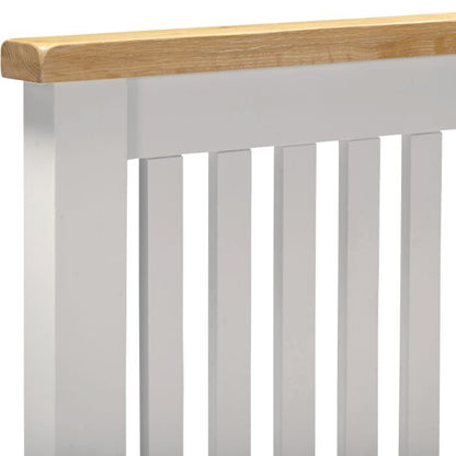 Windsor 4'6" Low End Bed - Pebble Grey/Oak