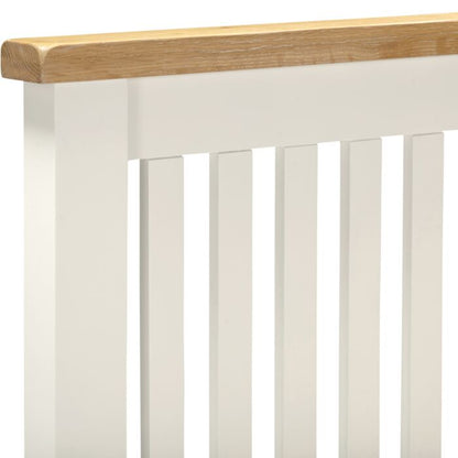 Windsor 4'6" Low End Bed - Ivory/Oak